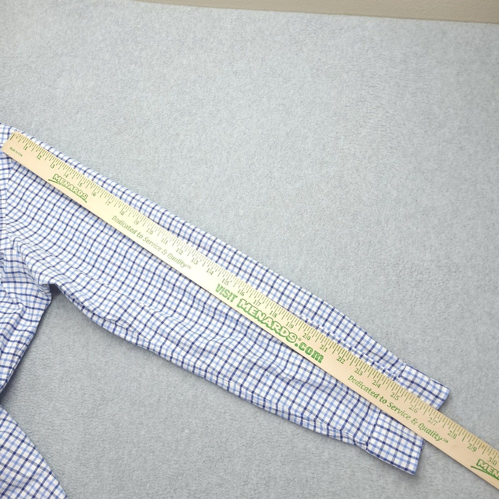 Ralph Lauren Shirt Mens 2XL Blue Check Long Sleeve Button Down Stretch Oxford - Picture 10 of 10